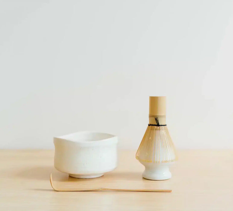 Matcha-Kit – mit weißer Schale (4-teilig)