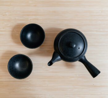 Japanese Teaset black Kyusu