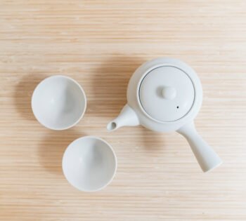 Japanese Teaset white Kyusu