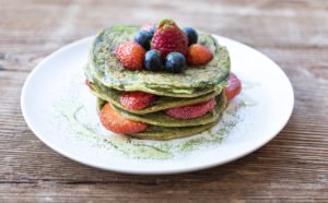 matcha pancakes