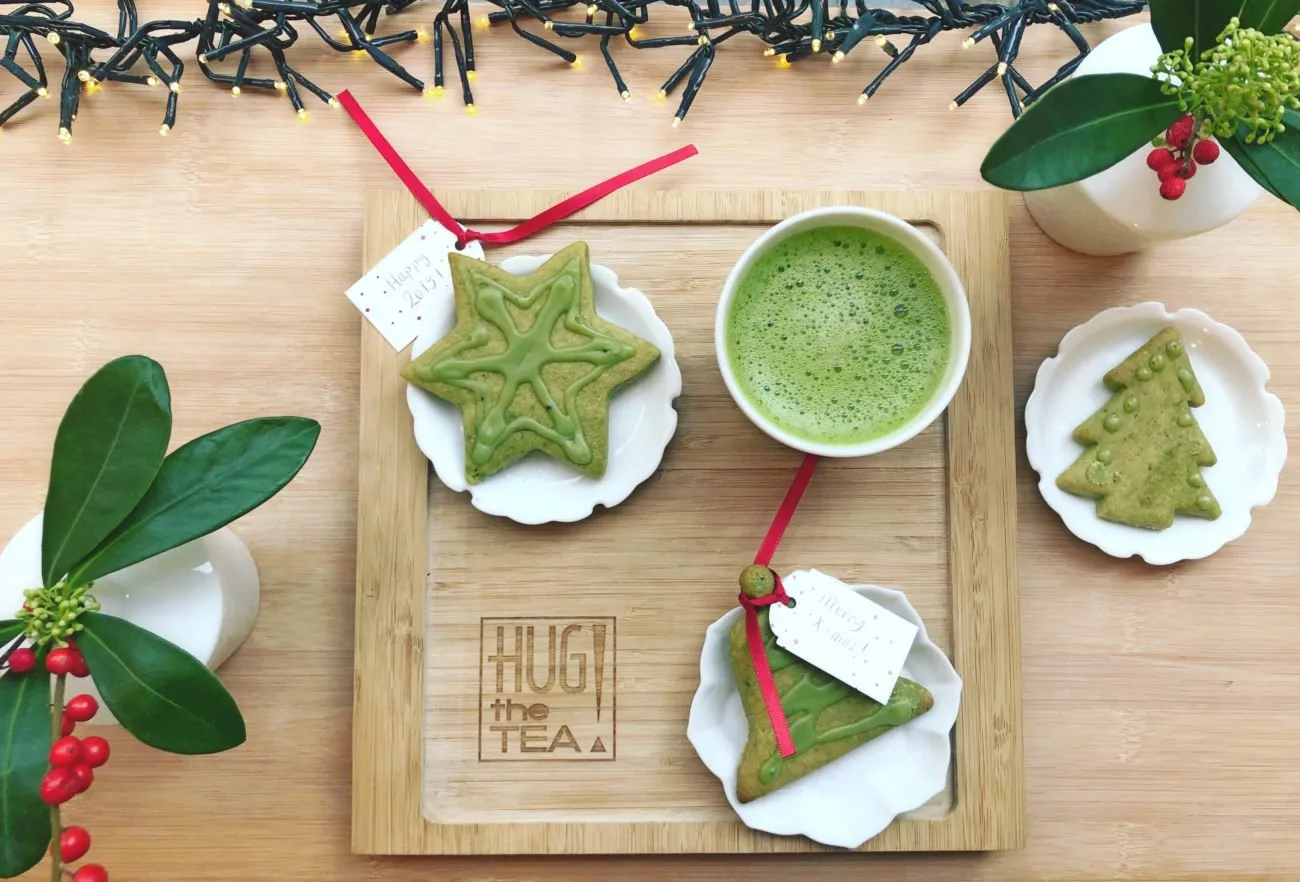 Matcha Christmas Cookies