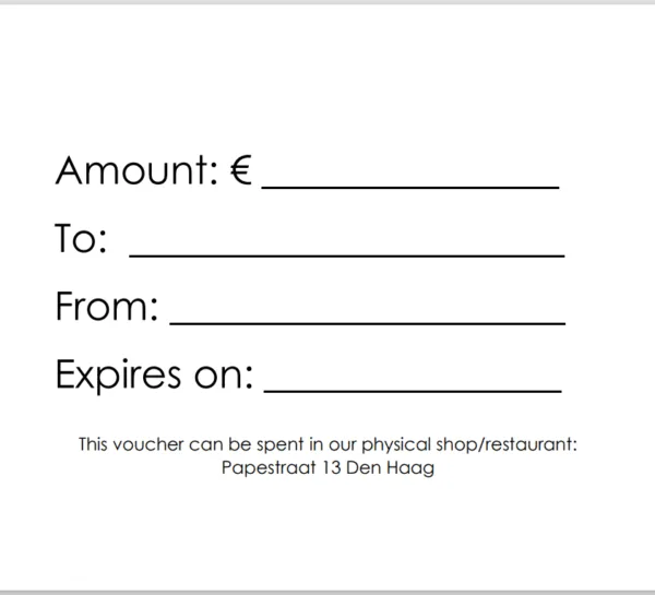 gift voucher HTT the hague