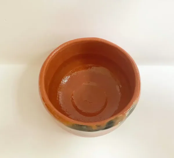 orange tea bowl