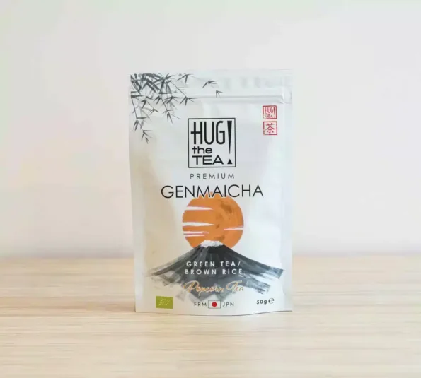 Organic Genmaicha hug the tea