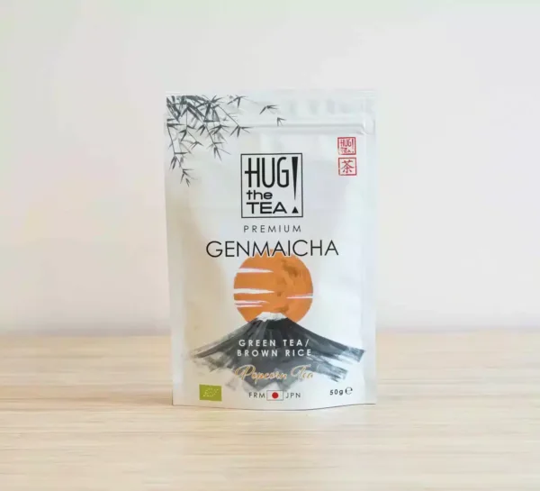 Organic Genmaicha hug the tea