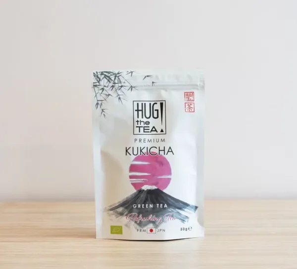 Organic kukicha hug the tea