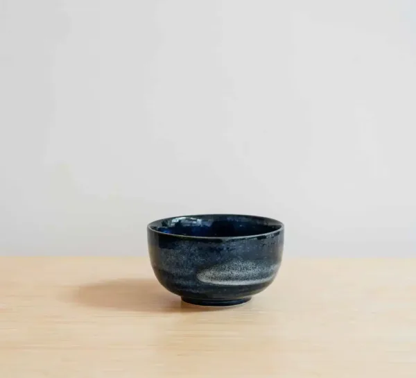 kobalt blauwe matcha kom