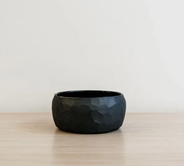 big black matcha bowl chawan