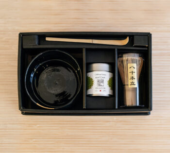 matcha set black silver uji matcha