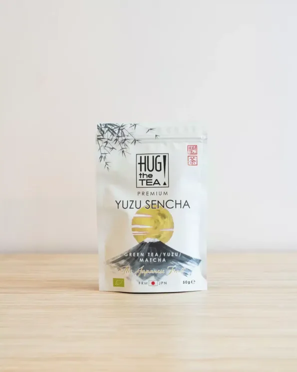 Organic yuzu sencha matcha hug the tea