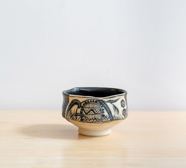 black chawan in box