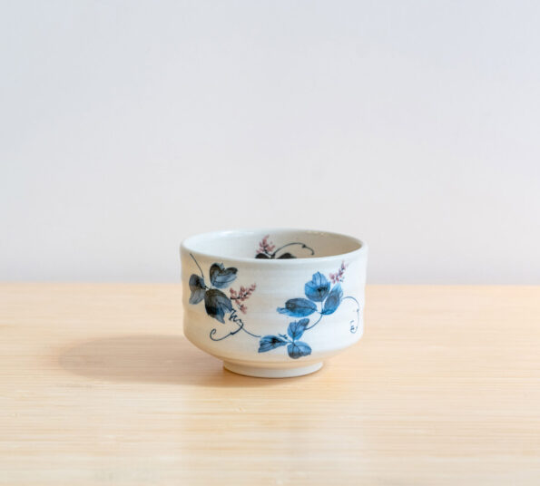 chawan blue flowers