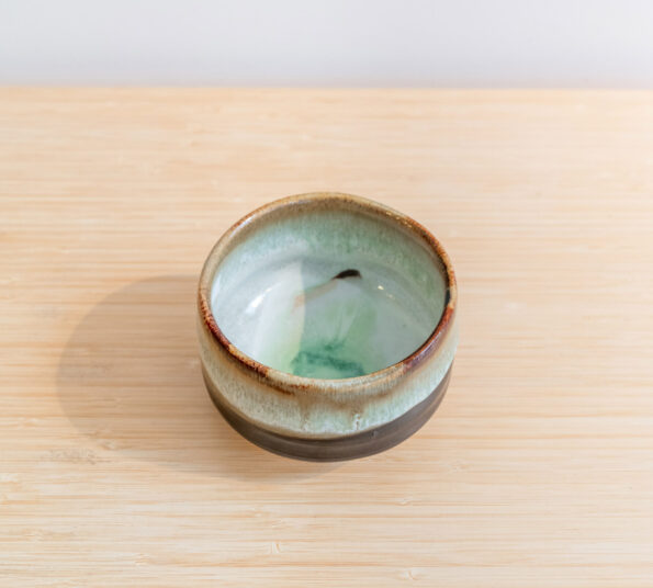 brown green chawan