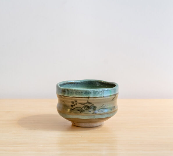 chawan green print