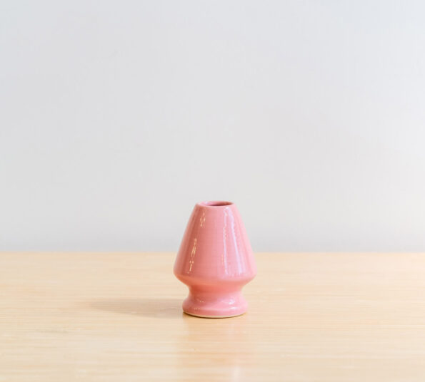 pink whisk holder matcha