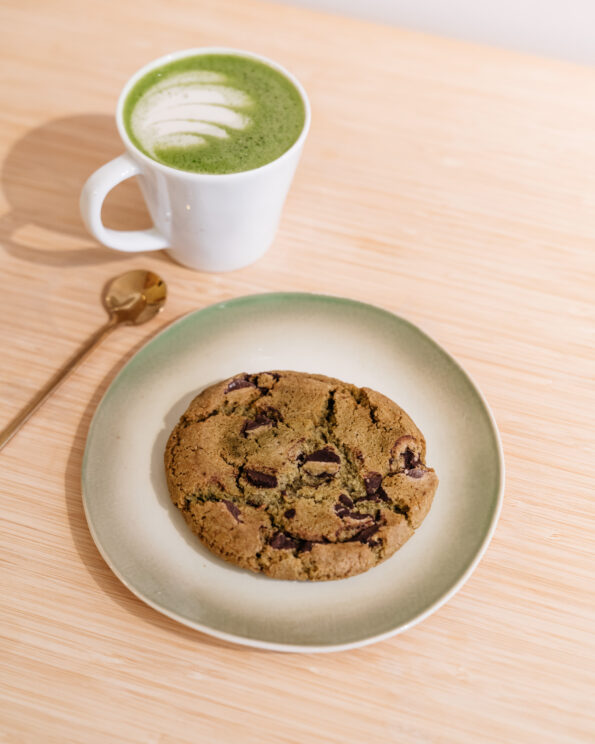 matcha choco cookie vegan