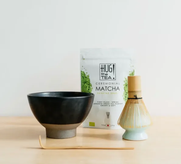 LUXURY MATCHA SET - mit dunkelgrauer Schale (5-teilig)