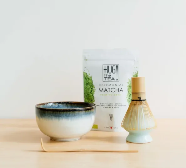 MATCHA SET - mit graue Schale (4-5 teilig)