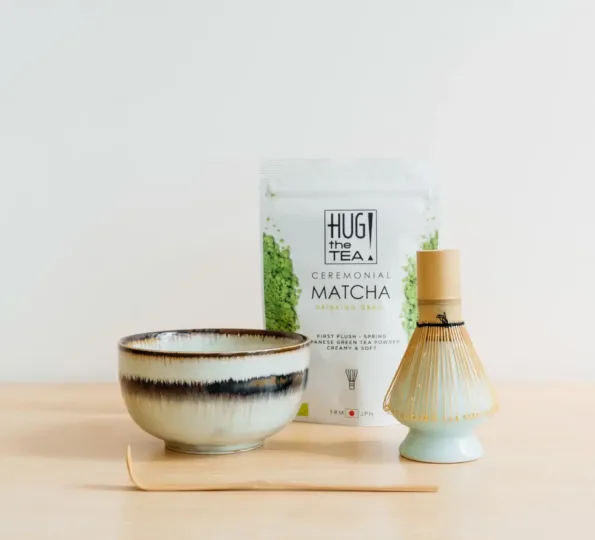 MATCHA SET - mit grüne Schale (4-5 teilig)