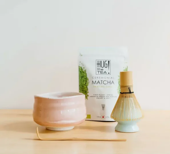 MATCHA SET PINK JAPAN - with pink bowl (4 or 5 pcs)