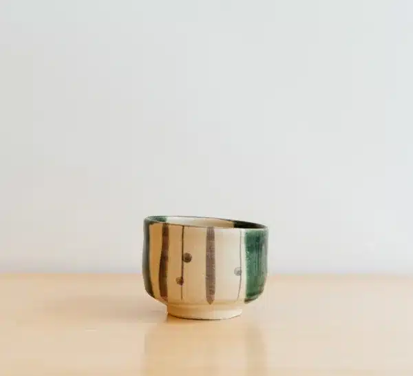 Chawan #14 green-beige